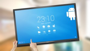 modèle d'écran interactif et tactile Androïd