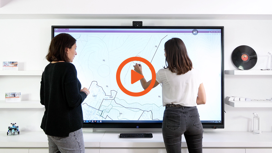La vidéo de l'écran interactif tactile SuperGlass