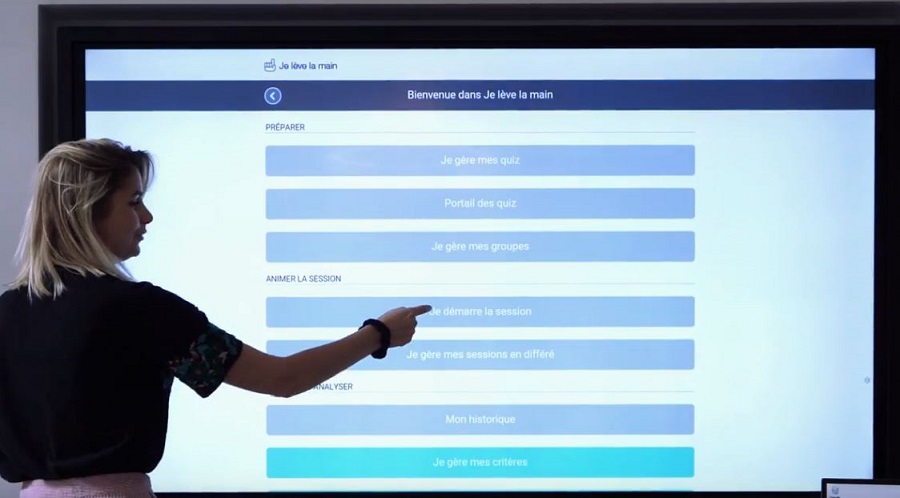 logiciel d'évaluation et de sondage sur écran interactif