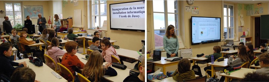 ecran interactif ecole jussy