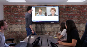 écran interactif pour visioconférence
