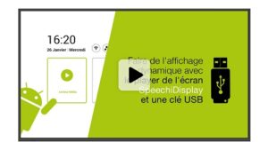 écran avec player intégré