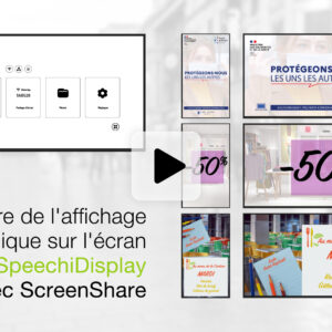 écran SpeechiDisplay pour salle de réunion