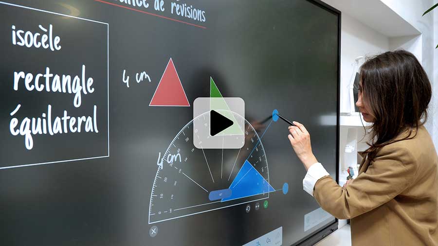Note, le tableau blanc de l'ENI pour le professeur