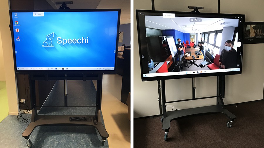écrans interactifs Speechi au conseil général du loiret