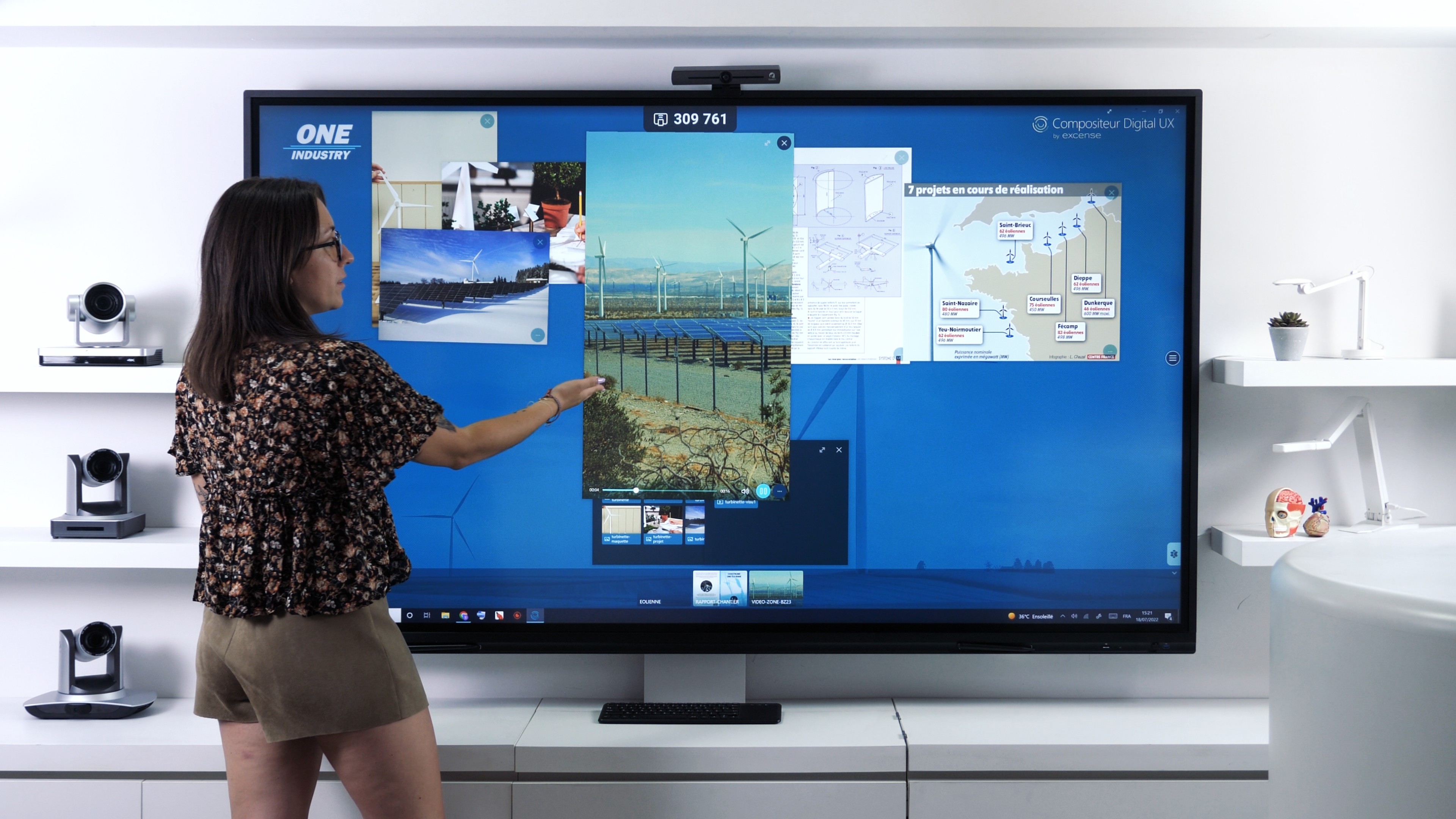 présentation interactive sur écran interactif entreprise