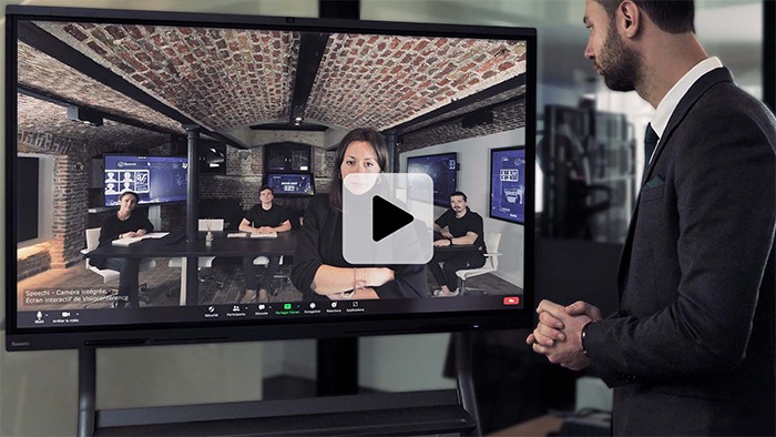écran de visioconférence tactile pour huddle room