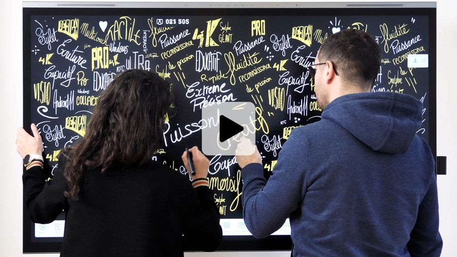 vidéo écran interactif speechitouch capacitif haut de gamme pour les professionnels