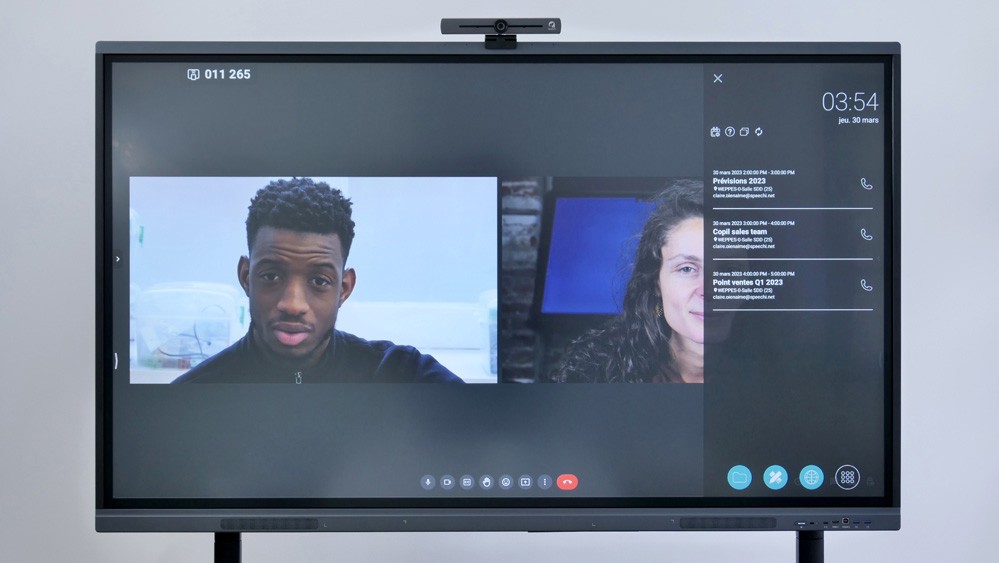 visioconférence partage écran android